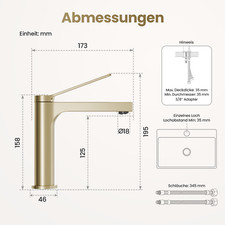 Badarmaturen Einhebel