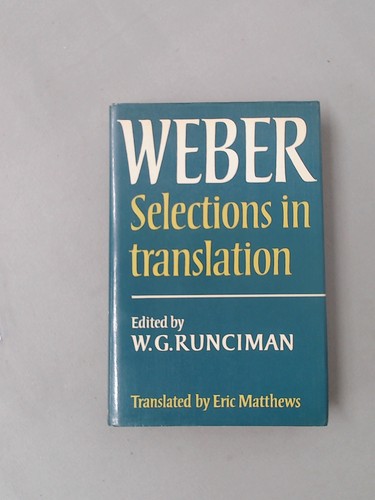 Max weber selections in - max,