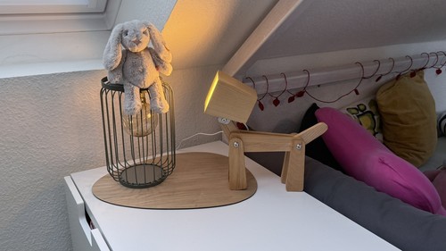 Hund glieder lampe - lampe, holz