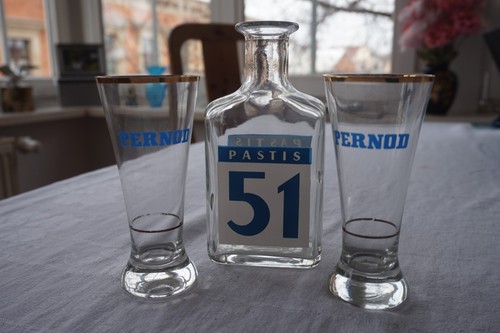 Pastis karaffe mit 2 - pastis,