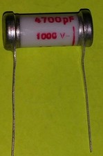 5 x Sikatrop 4700pF 1000 Volt