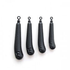 FANATIK Jig Free Rig Angelblei Drop Shot Blei Tropfenform gebogen 3g-30g Schwarz