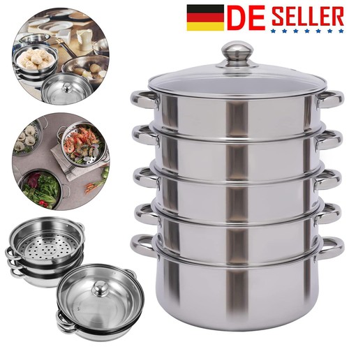 Etagen dampfgarer edelstahl - 5,
