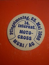 Bierdeckel 1988 Moto Cross