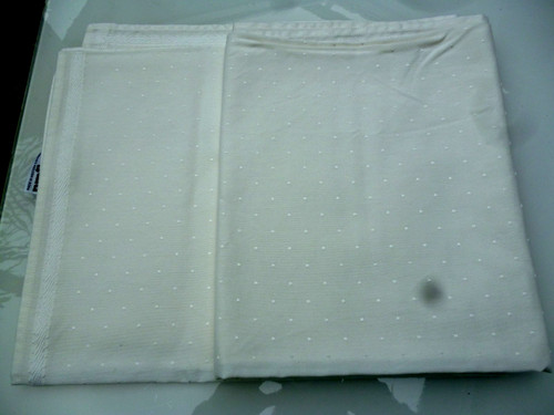Tischdecke creme damast mit - tischdecke,