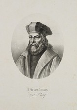A. KUNIKE (1777-1838), Hieronymus von Prag (1379-1416),  1825, Lithographie