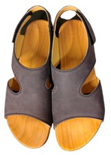 Woody Holzschuhe Sandalen blau