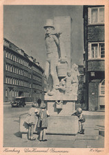 AK Hamburg Der Hummel-Brunnen, Kinder Oldtimer Verlag v. Seggern (Nr. 2472)