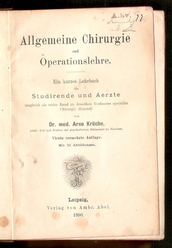 Medizin fachbuch 1890 - medizin,