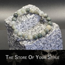 Perlenarmband Grüne Jade