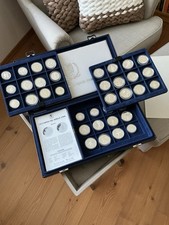 36 Silbermünzen Olympische Spiele 1988 Seoul mit Zertifikaten In Kapseln PP