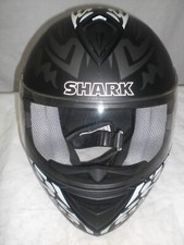 Motorradhelm S-650 Shark Sondermodell Esprit Matschwarz/weiß Top Zustd Sturzhelm