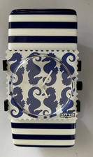 Stamps Uhr: Sea Horse mit Armband Belta Stripes Blue-White (Zugarmband)