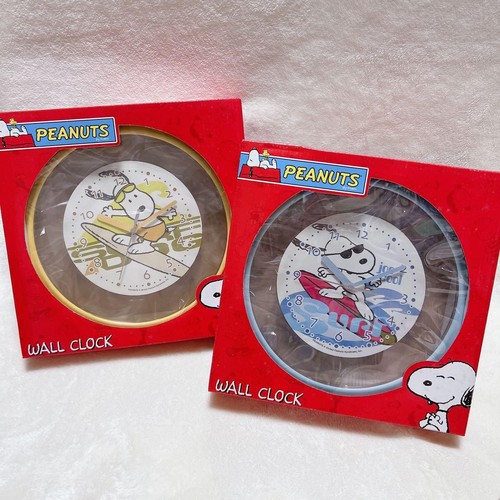 Snoopy peanuts surfing wanduhr - snoopy,
