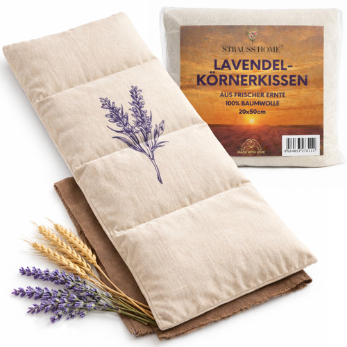 Körnerkissen mit lavendel - körnerkissen,
