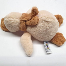 Heunec Plüsch-Ente m. braunem Schal, fliegende Posit. Körnerfüllung Bettkuschelt