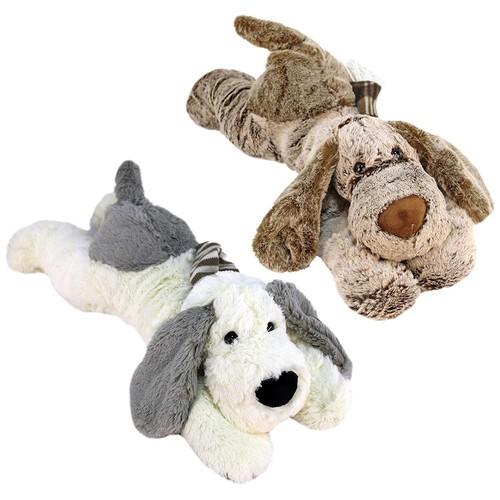 Hund kuscheltier liegend - kuscheltier,