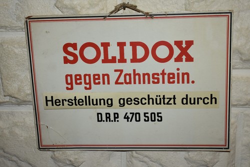Altes reklameschild 40er - reklameschild,