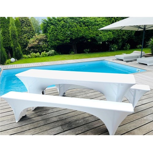Stretch bierbankhussen set - stretch,