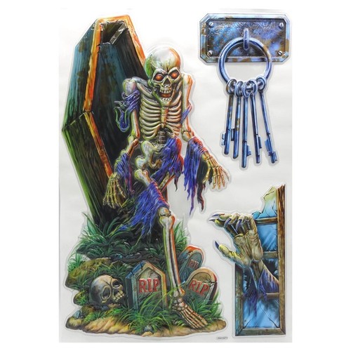 Halloween wandtattoo wand - 3d,