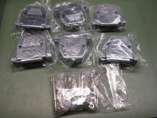 6 Stück - D-Sub-Gehäuse 25-pol - Kunststoff metallisiert - DSub-25 Hauben Sub-D