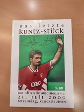 Fanheft Das Letzte Kuntz Stück 1 FC Kaiserslautern Pfalz Fußball Stefan Kuntz