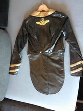 Kostüm Lip Service Gr.S Sexy Clubwear Schwarz Gold Schwalbenschwanz