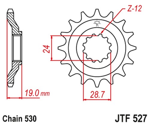 Kettenblatt 532 für - 532,