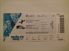 Used ticket olympic 2014 - used,