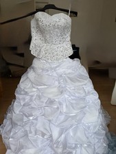 Brautkleid Weiß Tüll Spitze