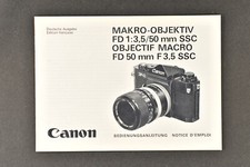 Canon Makro FD 3,5/55mm Bedienungsanleitung  (D + F)