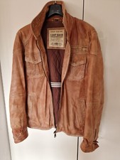 CAMP DAVID Lederjacke, Jacke, hellbraun Gr. M, Neuw.