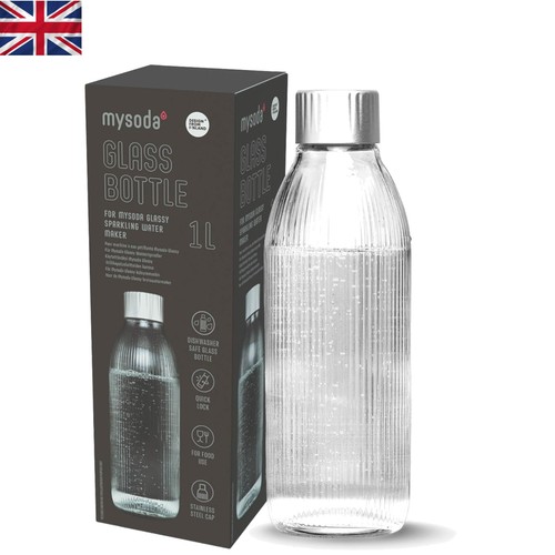 Elegante glasflasche für - 1l,