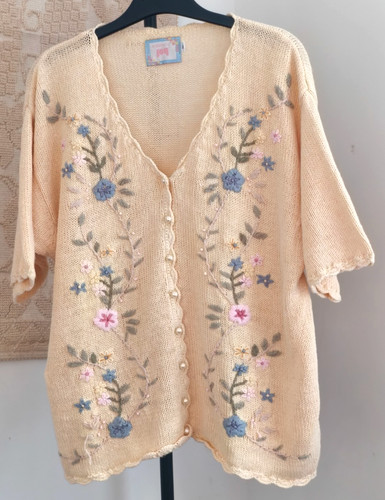 Oversize cardigan ramie - oversize,