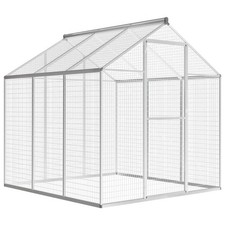 Voliere Aluminium Vogelhaus Vogelkäfig Vogelvoliere mehrere Auswahl vidaXL