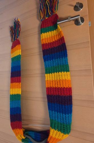 Handgestrickter schal - handgestrickter,