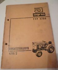 Agria Schlepper 4700 Ersatzteilliste