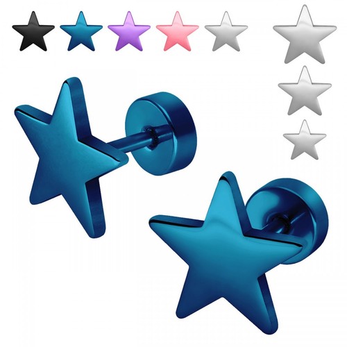Paar schicke stern fakeplugs - 1,
