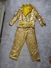 Elvis Presley Kostüm Größe 140 Kind Junge Disco Gold Glitzer