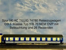 Spur H0 AC TILLIG 74780 Reisezugwagen CD 1. Klasse Typ Y/B 70 NEM OVP