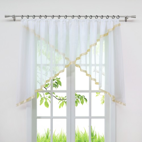 Transparent gardine - transparent,