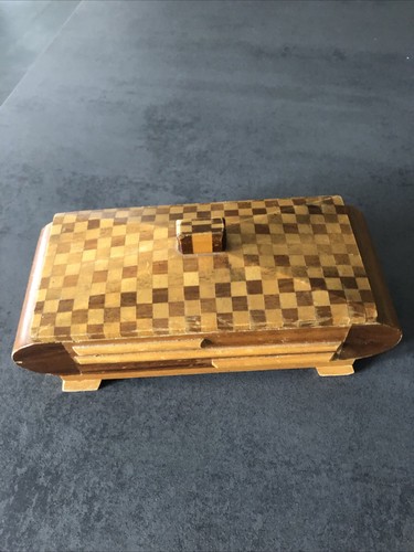 Antike holz dose - art, deco