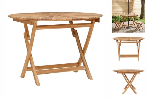 Klappbarer gartentisch natur - klappbarer,