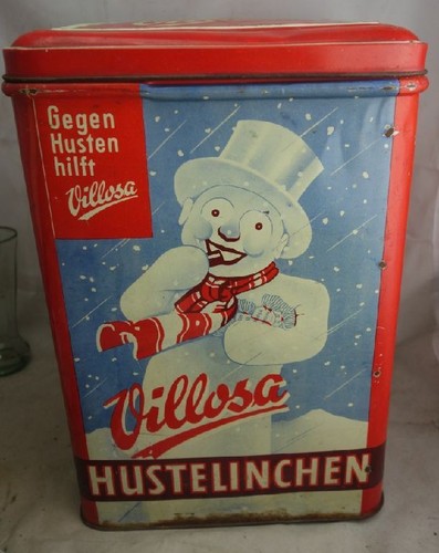 Altes große blechdose villosa - große,