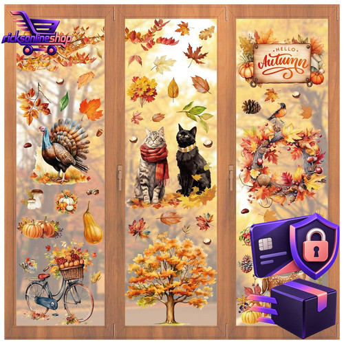 Fensterbilder herbst stück - herbst,