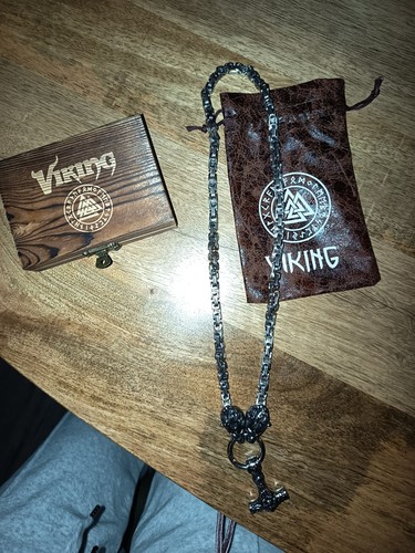 Thor hammer wolfskette - hammer,