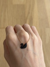 Swan Halskette Swarovski 18k