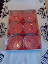 DDR Kristall Glas Untersetzer