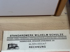 1926 Rechnung Standardwerk Wilhelm Schulze Hannover Dreschmaschine