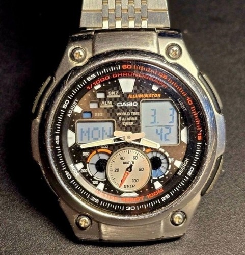 Vintage casio 190w ana - vintage, aq-190w